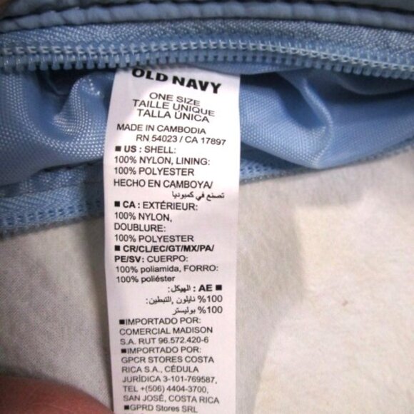 OLD NAVY PUFFY LIGHT WEIGHT FANNY/BELT BAG Light Blue - Picture 6 of 6